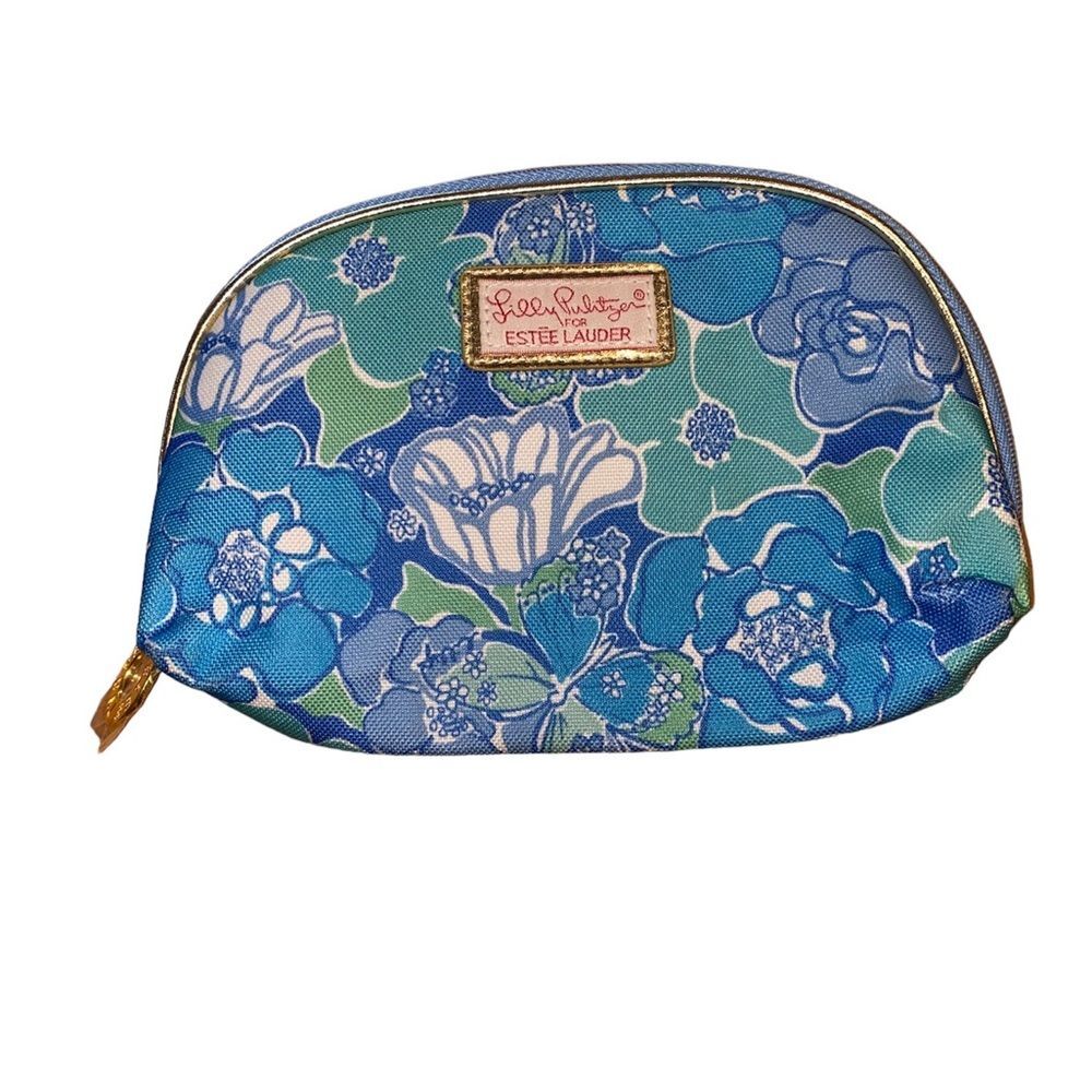 LILLY PULITZER For Estée Lauder Blue Green Cosmetic Bag